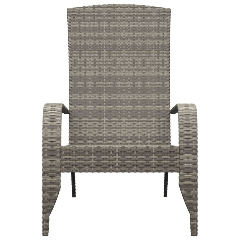vidaXL szürke polyrattan Adirondack kerti szék