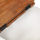 vidaXL fehér újrahasznosított fa dohányzóasztal 50x27 cm