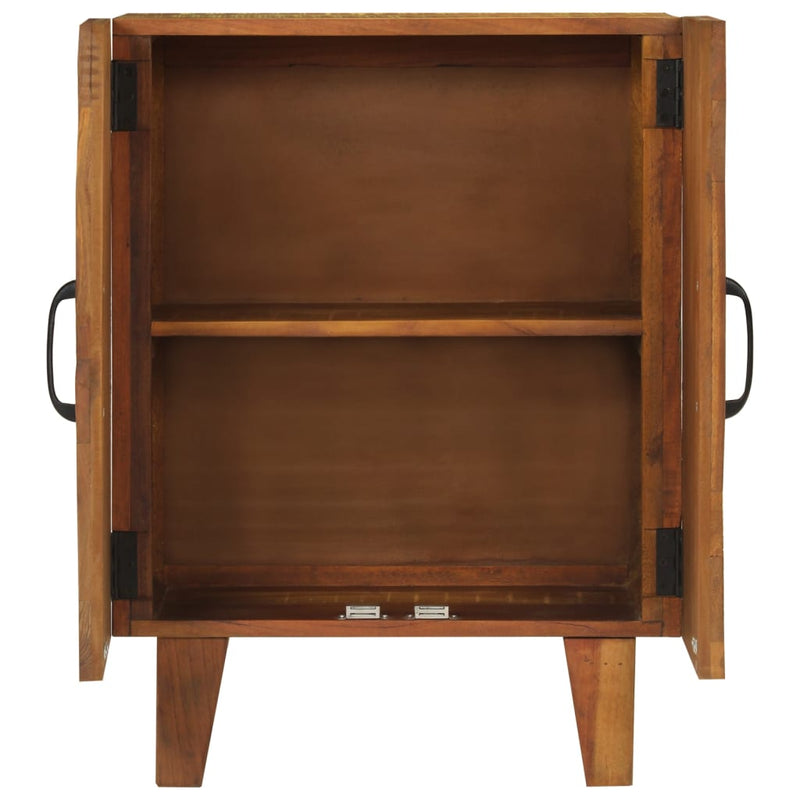 vidaXL kézzel faragott tömör újrahasznosított fa komód 55x30x75 cm