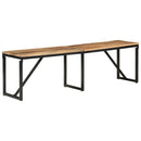 vidaXL tömör mangófa pad 160 x 35 x 46 cm