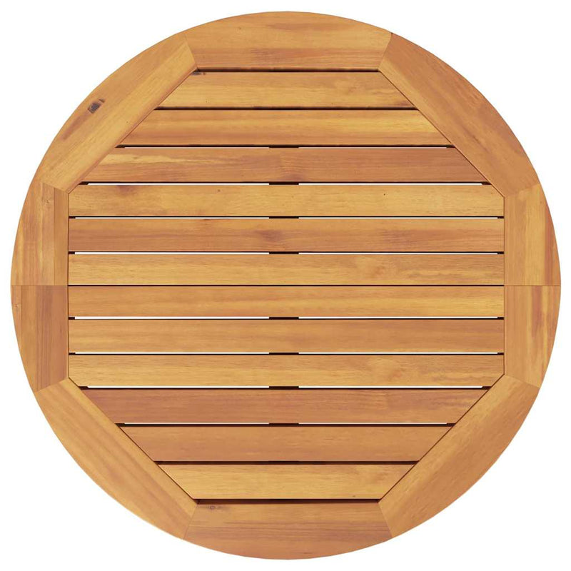 vidaXL tömör akácfa kerti bárasztal Ø60 x 105 cm