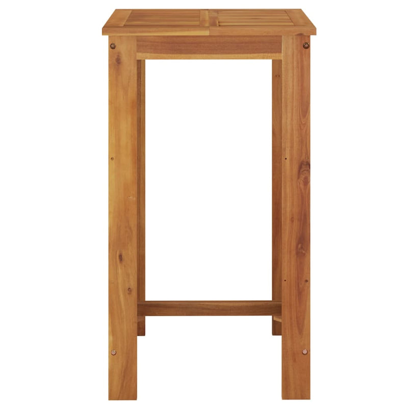 vidaXL tömör akácfa kerti bárasztal 60 x 60 x 105 cm