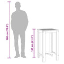 vidaXL tömör akácfa kerti bárasztal 60 x 60 x 105 cm