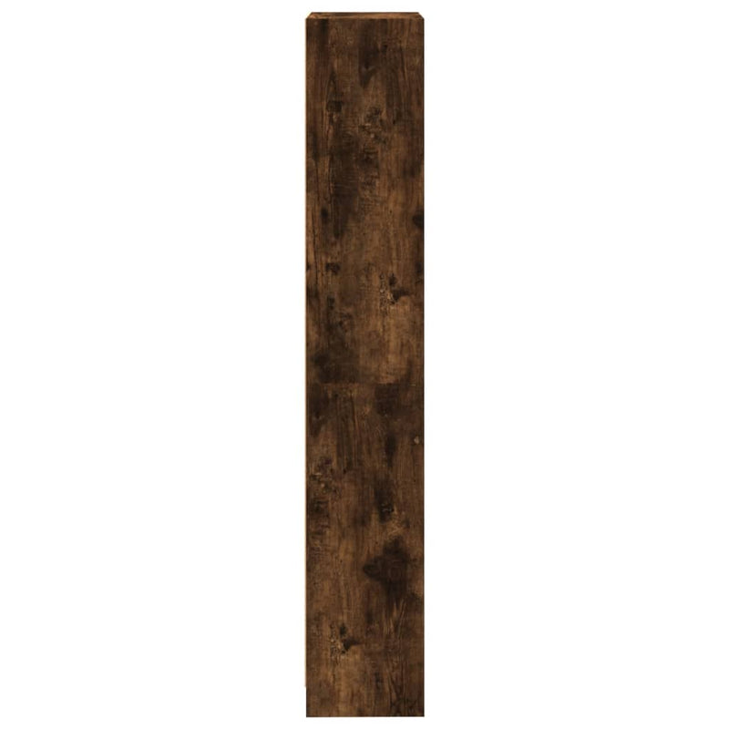 vidaXL 4 szintes füstös tölgy színű fa könyvszekrény 40 x 24 x 143 cm