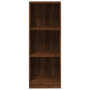 vidaXL 3 szintes barna tölgy színű fa könyvszekrény 40 x 24 x 109 cm