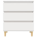 vidaXL fehér szerelt fa tálalószekrény 60 x 35 x 70 cm