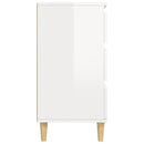 vidaXL magasfényű fehér szerelt fa tálalószekrény 60 x 35 x 70 cm