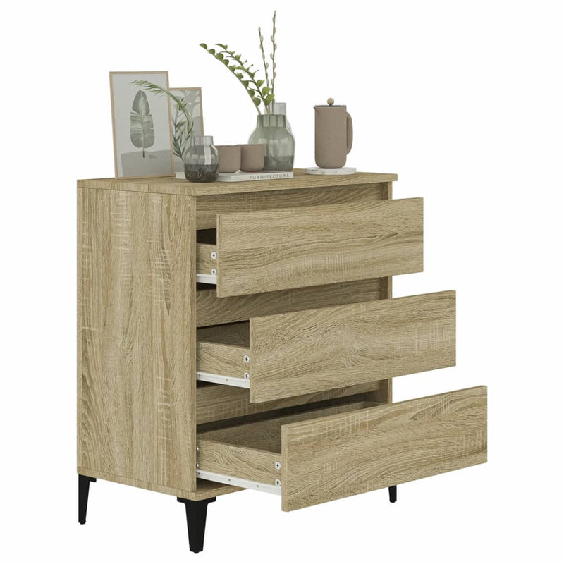 vidaXL sonoma tölgy színű szerelt fa tálalóasztal 60 x 35 x 70 cm