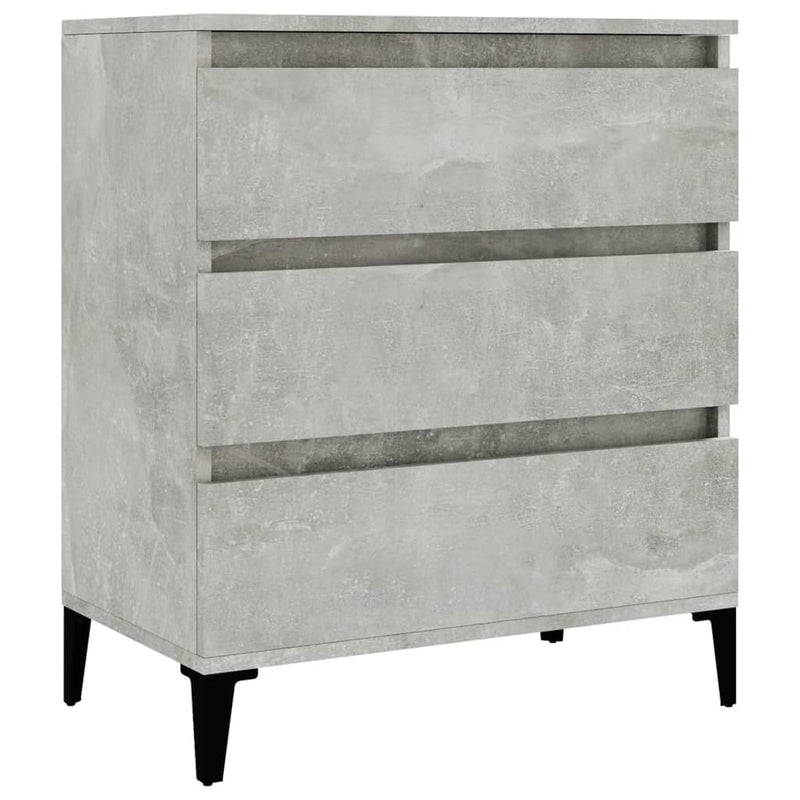 vidaXL betonszürke szerelt fa tálalószekrény 60 x 35 x 70 cm
