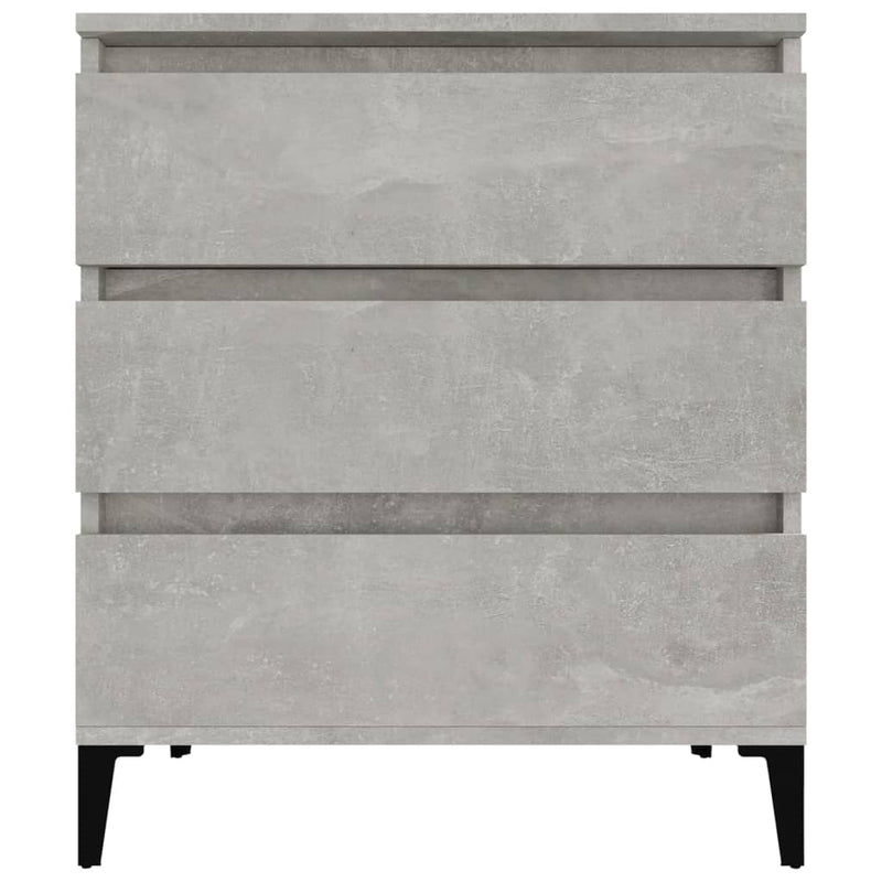 vidaXL betonszürke szerelt fa tálalószekrény 60 x 35 x 70 cm