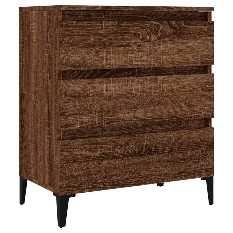vidaXL barna tölgy színű szerelt fa tálalószekrény 60 x 35 x 70 cm