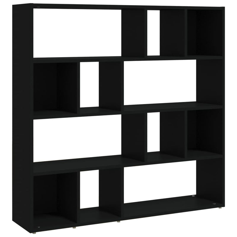 vidaXL fekete térelválasztó könyvszekrény 105 x 24 x 102 cm