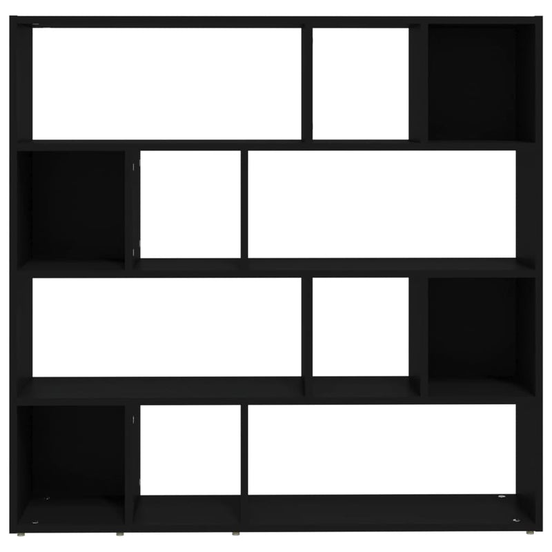 vidaXL fekete térelválasztó könyvszekrény 105 x 24 x 102 cm
