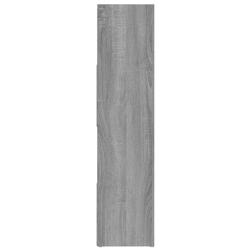 vidaXL szürke sonoma színű térelválasztó könyvszekrény 105x24x102 cm