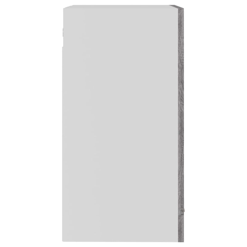 vidaXL “Lyon” szürke sonoma színű szerelt fa függő üvegszekrény