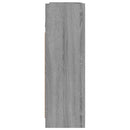 vidaXL szürke sonoma színű szerelt fa tükrös szekrény 62,5x20,5x64 cm