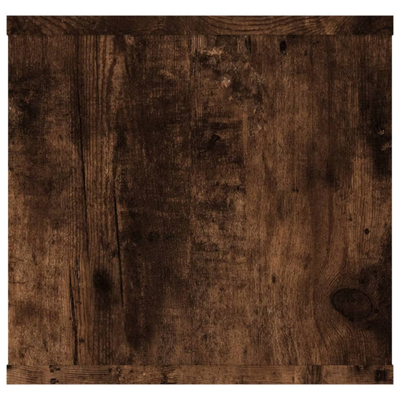 vidaXL füstös tölgy színű szerelt fa fali polc 102x30x29 cm