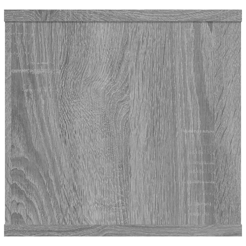 vidaXL szürke sonoma színű szerelt fa fali polc 102 x 30 x 29 cm