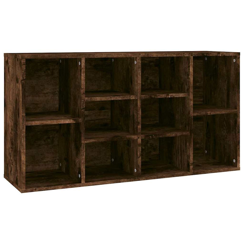 vidaXL füstös tölgy színű szerelt fa cipőtároló pad 103x30x55 cm