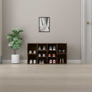 vidaXL füstös tölgy színű szerelt fa cipőtároló pad 103x30x55 cm