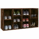 vidaXL füstös tölgy színű szerelt fa cipőtároló pad 103x30x55 cm