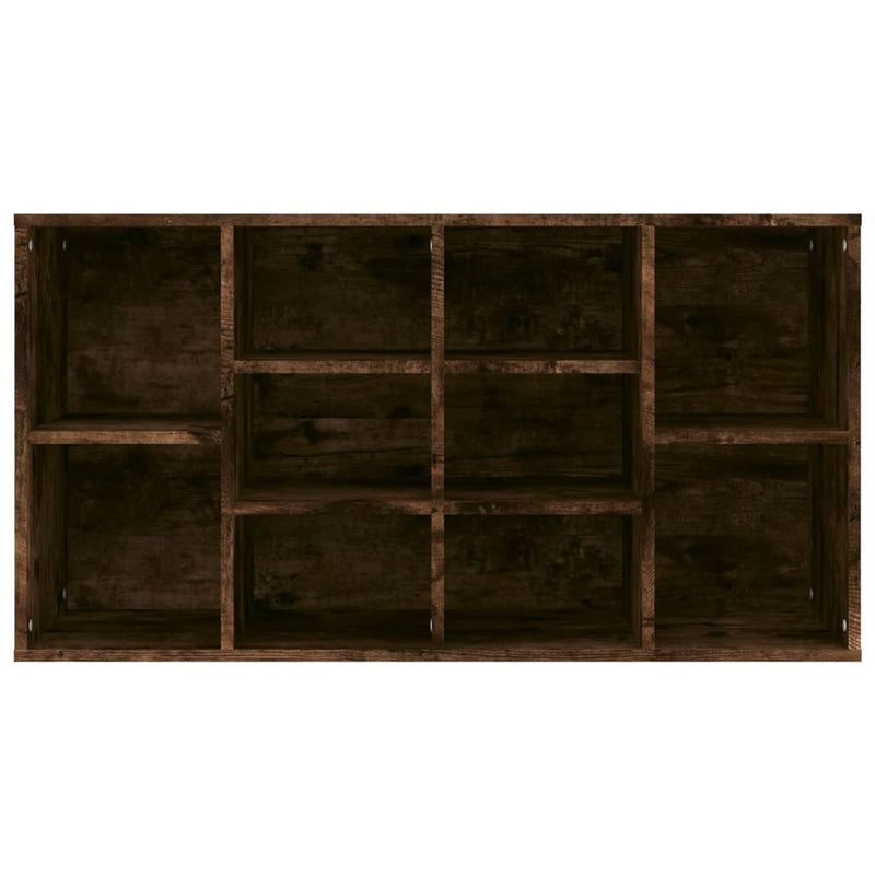 vidaXL füstös tölgy színű szerelt fa cipőtároló pad 103x30x55 cm