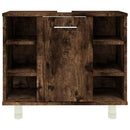 vidaXL füstös tölgy színű szerelt fa fürdőszobaszekrény 60x32x53,5 cm