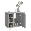 vidaXL szürke sonoma színű szerelt fa fürdőszobaszekrény 60x32x53,5 cm
