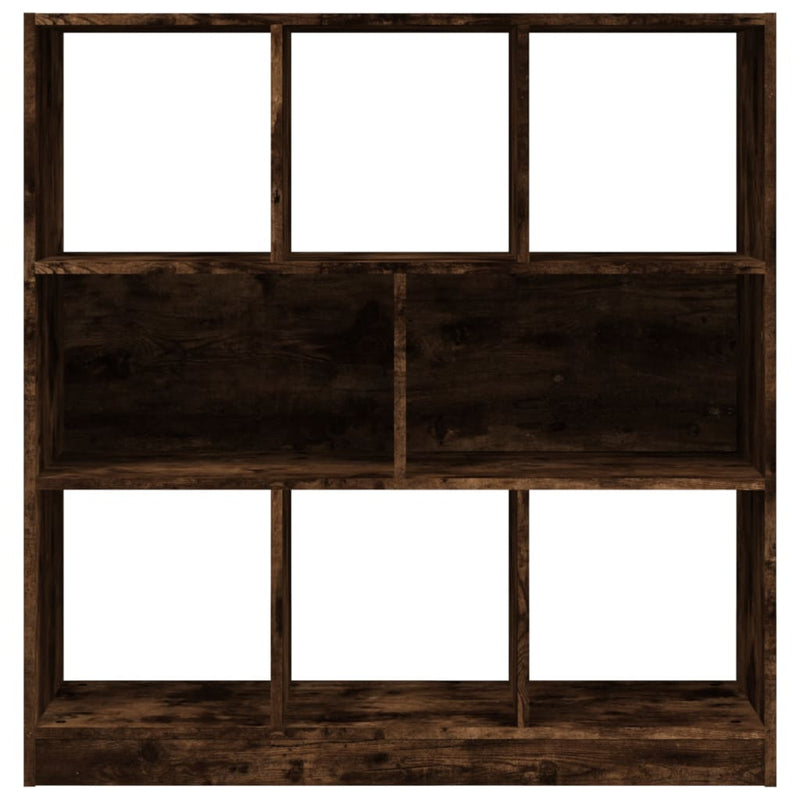 vidaXL füstös tölgy színű szerelt fa könyvszekrény 97,5x29,5x100 cm