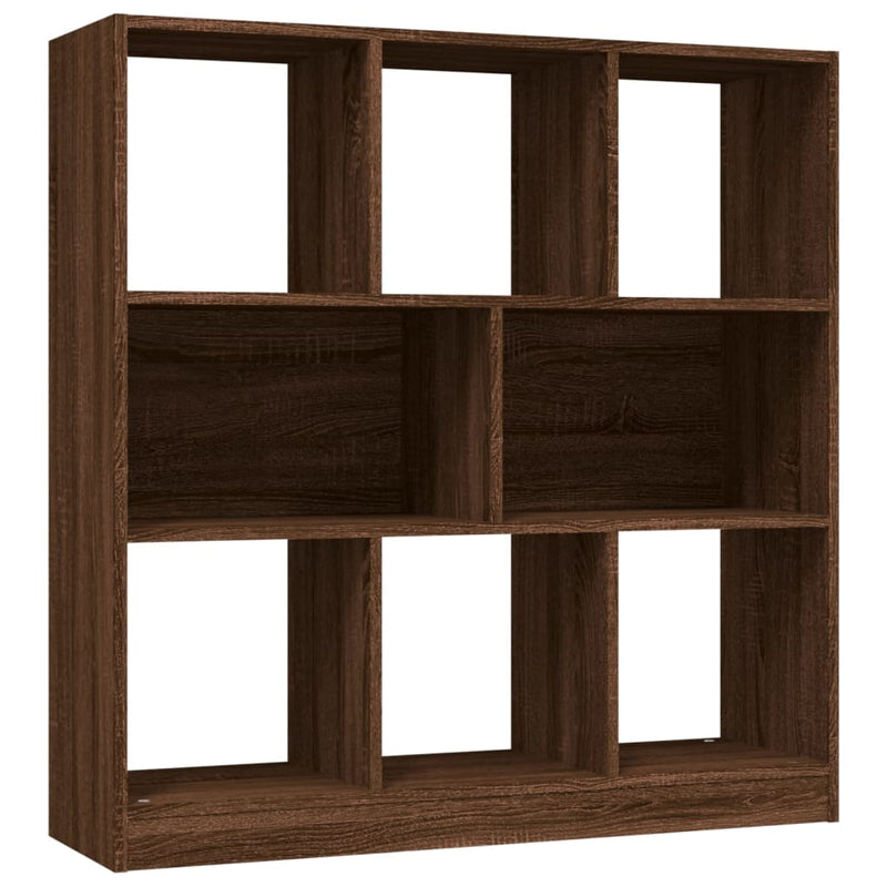 vidaXL barna tölgy színű szerelt fa könyvszekrény 97,5 x 29,5 x 100 cm