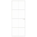 vidaXL fehér edzett üveg és alumínium vékony beltéri ajtó 76x201,5 cm