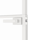 vidaXL fehér edzett üveg és alumínium vékony beltéri ajtó 76x201,5 cm