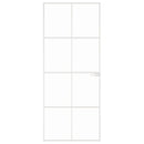 vidaXL fehér edzett üveg és alumínium vékony beltéri ajtó 83x201,5 cm