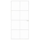 vidaXL fehér edzett üveg és alumínium vékony beltéri ajtó 93x201,5 cm