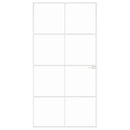 vidaXL fehér edzett üveg és alumínium vékony beltéri ajtó 102x201,5 cm