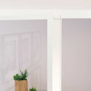 vidaXL fehér edzett üveg és alumínium vékony beltéri ajtó 102x201,5 cm