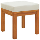 vidaXL 2 db tömör akácfa kerti ülőke párnákkal 40 x 40 x 42 cm