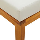 vidaXL 2 db tömör akácfa kerti ülőke párnákkal 40 x 40 x 42 cm