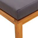 vidaXL 2 db tömör akácfa kerti ülőke párnákkal 40 x 40 x 42 cm