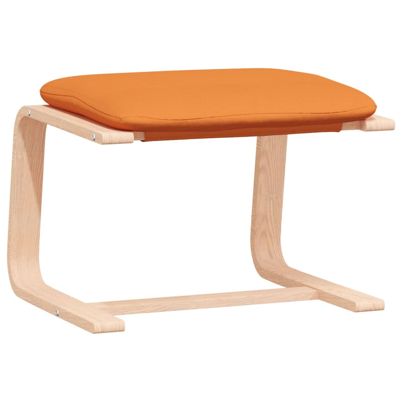 vidaXL sötétsárga szövet pihenőfotel lábtartóval