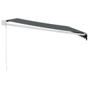 vidaXL antracit szövet és alumínium behúzható napellenző 4,5 x 3 m