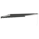 vidaXL antracit szövet és alumínium behúzható napellenző 4,5 x 3 m