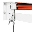 vidaXL narancs-barna szövet és alumínium behúzható napellenző 4,5x3 m