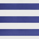 vidaXL kék és fehér szövet és alumínium behúzható napellenző 5 x 3 m