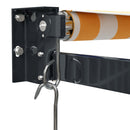 vidaXL sárga-fehér szövet és alumínium behúzható napellenző 5 x 3 m