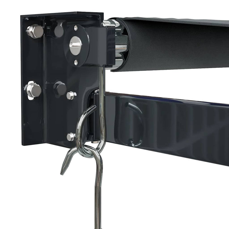 vidaXL antracit szövet és alumínium behúzható napellenző 4 x 3 m