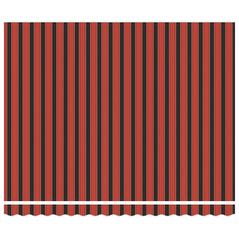 vidaXL narancs-barna szövet és alumínium behúzható napellenző 4 x 3 m