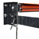 vidaXL narancs-barna szövet és alumínium behúzható napellenző 4 x 3 m