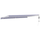 vidaXL kék és fehér automata behúzható napellenző 5 x 3 m