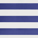 vidaXL kék és fehér automata behúzható napellenző 5 x 3 m